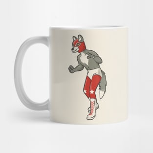 Funny Mexican Xolo Hairless Dog Luchador Wrestler Sketch Drawing Mug